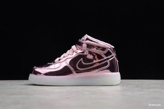 Air Rose Kids Pink Mid 1 Nike WB Force 314197-8300 1219